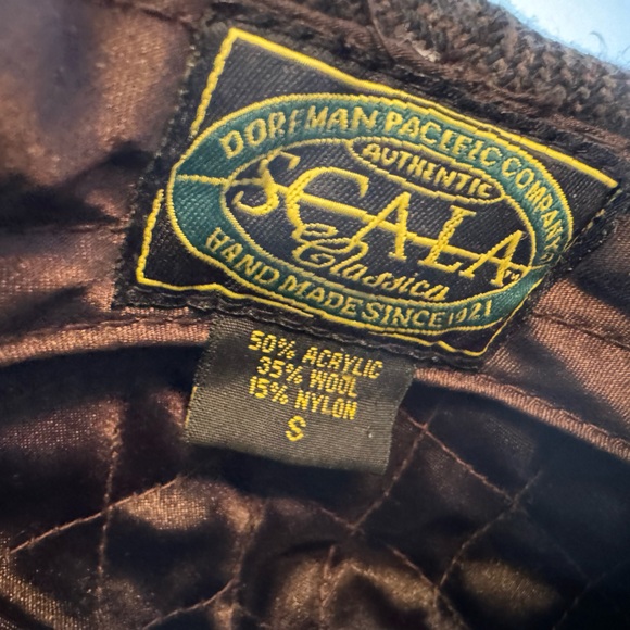 Vintage High End Gray Tweed Pattern Wool SCALA Men’s S Cabby Hat Rare - Picture 7 of 11